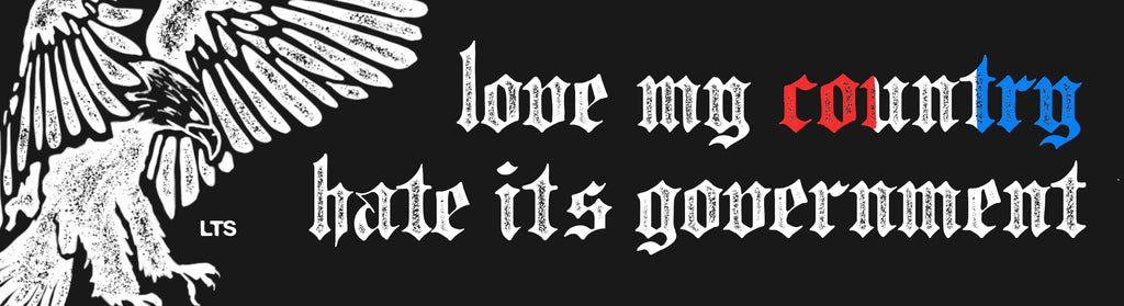 Love My Country Bumper Sticker