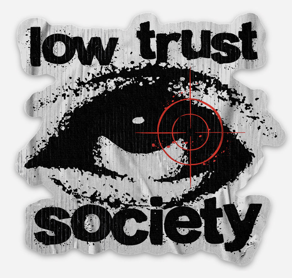Low Trust Society Logo Slap
