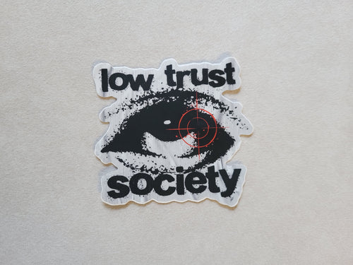 Low Trust Society Logo Slap
