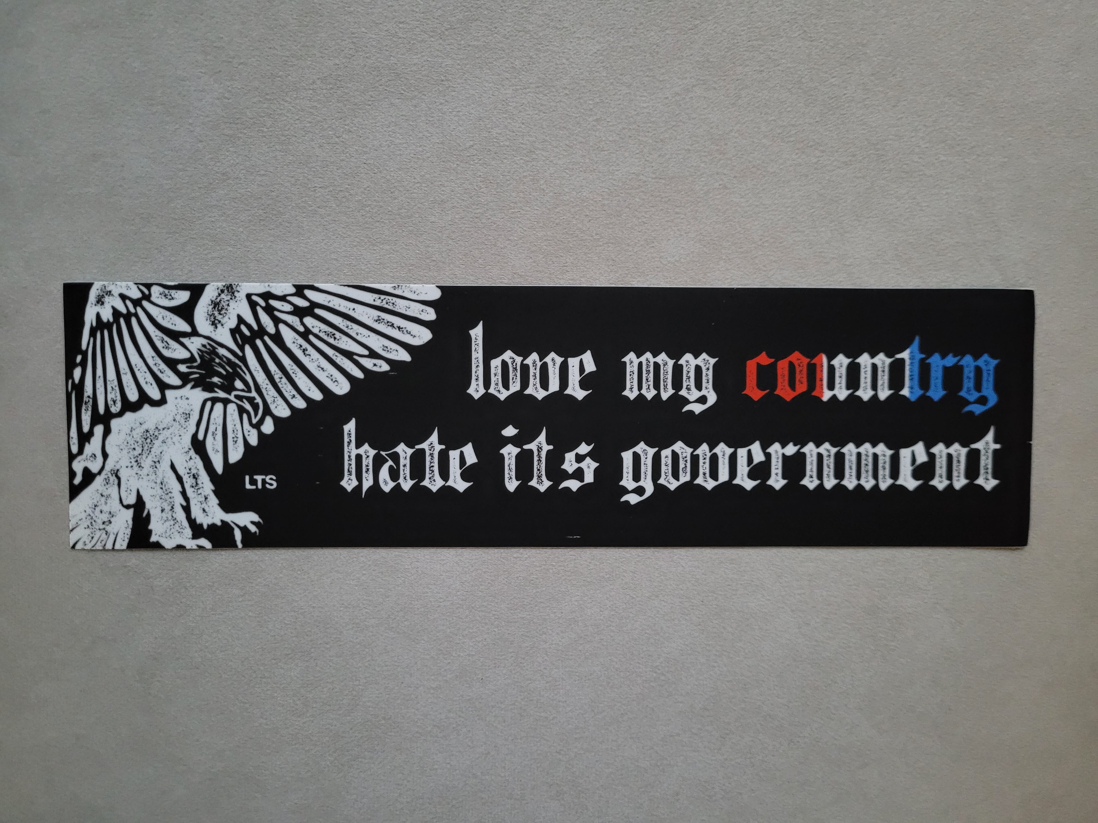 Love My Country Bumper Sticker